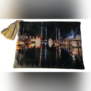Beau & Ro Bag Company Tote Bag Clutch Nautical Boats Makeup Travel
